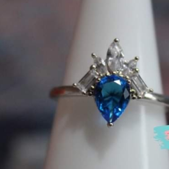 🔥RBP blue zircon and rhodium - Picture 2 of 4